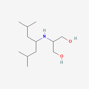 molecular formula C12H27NO2 B15269483 2-[(2,6-Dimethylheptan-4-yl)amino]propane-1,3-diol 