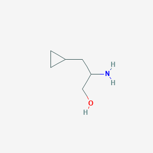 molecular formula C6H13NO B1526949 2-Amino-3-cyclopropylpropan-1-ol CAS No. 959414-53-0