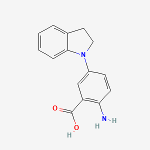 2-amino-5-(2,3-dihydro-1H-indol-1-yl)benzoic acid