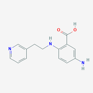 5-Amino-2-{[2-(pyridin-3-yl)ethyl]amino}benzoic acid
