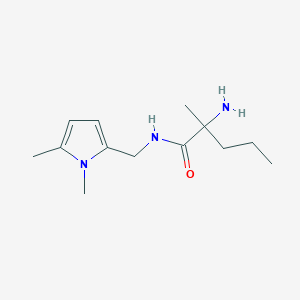 2-amino-N-[(1,5-dimethyl-1H-pyrrol-2-yl)methyl]-2-methylpentanamide