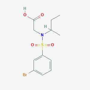 2-[N-(butan-2-yl)3-bromobenzenesulfonamido]acetic acid