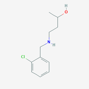 molecular formula C11H16ClNO B15269565 4-{[(2-Chlorophenyl)methyl]amino}butan-2-ol 