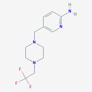 5-{[4-(2,2,2-Trifluoroethyl)piperazin-1-yl]methyl}pyridin-2-amine