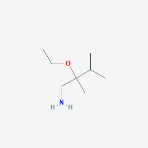 molecular formula C8H19NO B15269582 2-Ethoxy-2,3-dimethylbutan-1-amine 