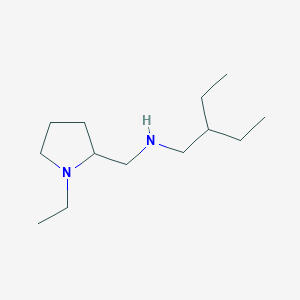 molecular formula C13H28N2 B15269608 (2-Ethylbutyl)[(1-ethylpyrrolidin-2-YL)methyl]amine 
