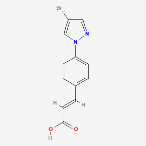 3-[4-(4-Bromo-1H-pyrazol-1-yl)phenyl]acrylic acid