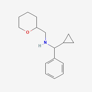 [Cyclopropyl(phenyl)methyl](oxan-2-ylmethyl)amine