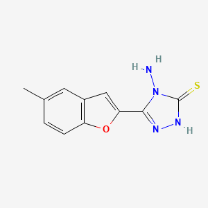 4-amino-5-(5-methyl-1-benzofuran-2-yl)-4H-1,2,4-triazole-3-thiol