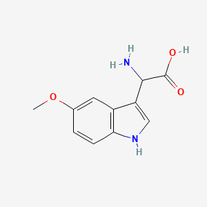 molecular formula C11H12N2O3 B15269661 2-Amino-2-(5-methoxy-1H-indol-3-YL)acetic acid 