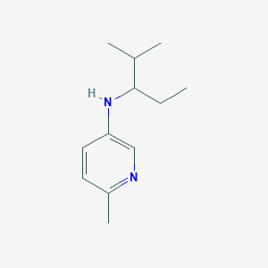 molecular formula C12H20N2 B15269695 6-methyl-N-(2-methylpentan-3-yl)pyridin-3-amine 