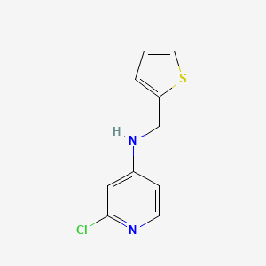 molecular formula C10H9ClN2S B15269697 2-chloro-N-(thiophen-2-ylmethyl)pyridin-4-amine 