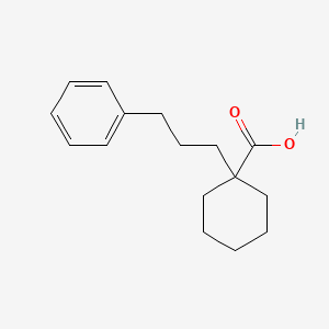 molecular formula C16H22O2 B1526970 1-(3-Phenylpropyl)cyclohexanecarboxylic acid CAS No. 1226244-28-5