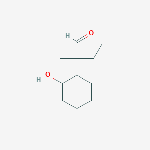 molecular formula C11H20O2 B15269720 2-(2-Hydroxycyclohexyl)-2-methylbutanal 