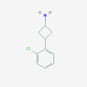 molecular formula C10H12ClN B15269746 (1R,3r)-3-(2-chlorophenyl)cyclobutan-1-amine 