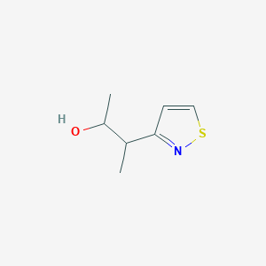 molecular formula C7H11NOS B15269761 3-(1,2-Thiazol-3-yl)butan-2-ol 