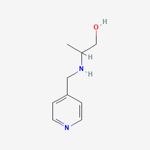 molecular formula C9H14N2O B15269773 2-((Pyridin-4-ylmethyl)amino)propan-1-ol 