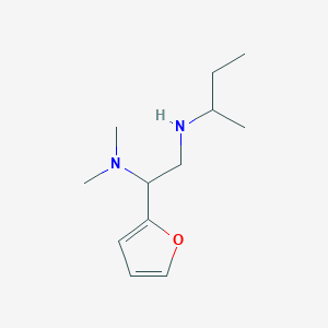 molecular formula C12H22N2O B15269801 (Butan-2-yl)[2-(dimethylamino)-2-(furan-2-yl)ethyl]amine 