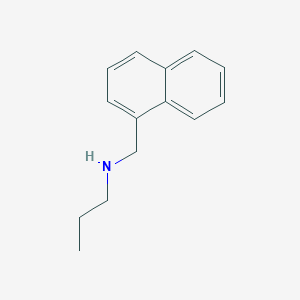molecular formula C14H17N B15269807 N-(naphthalen-1-ylmethyl)propan-1-amine CAS No. 101828-12-0