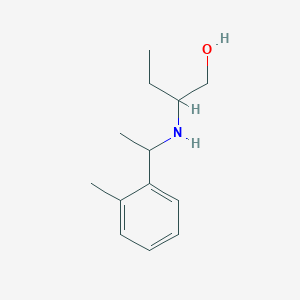 molecular formula C13H21NO B15269812 2-{[1-(2-Methylphenyl)ethyl]amino}butan-1-ol 