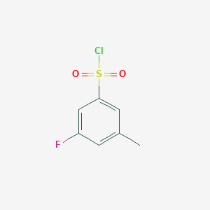 molecular formula C7H6ClFO2S B1526983 3-Fluoro-5-methylbenzene-1-sulfonyl chloride CAS No. 1214350-72-7