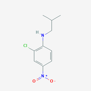 molecular formula C10H13ClN2O2 B15269831 2-chloro-N-(2-methylpropyl)-4-nitroaniline 