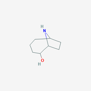 molecular formula C8H15NO B15269835 9-Azabicyclo[4.2.1]nonan-2-OL 