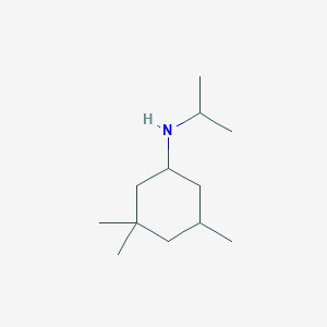 molecular formula C12H25N B15269852 3,3,5-trimethyl-N-(propan-2-yl)cyclohexan-1-amine 