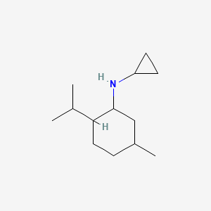 molecular formula C13H25N B15269878 N-cyclopropyl-5-methyl-2-(propan-2-yl)cyclohexan-1-amine 