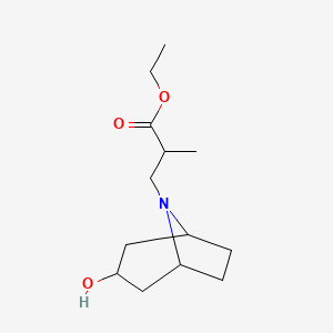 Ethyl 3-{3-hydroxy-8-azabicyclo[3.2.1]octan-8-yl}-2-methylpropanoate