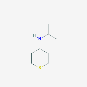 molecular formula C8H17NS B15269928 N-(propan-2-yl)thian-4-amine 