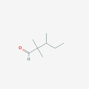 molecular formula C8H16O B15269948 2,2,3-Trimethylpentanal 