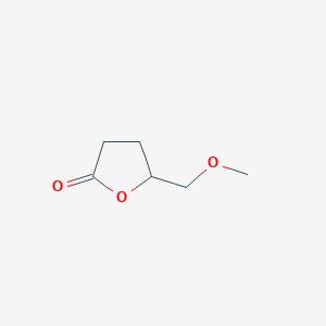 molecular formula C6H10O3 B15269950 5-(Methoxymethyl)oxolan-2-one 