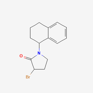 3-Bromo-1-(1,2,3,4-tetrahydronaphthalen-1-yl)pyrrolidin-2-one