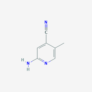 molecular formula C7H7N3 B1526998 2-Amino-5-methylisonicotinonitrile CAS No. 1033203-36-9