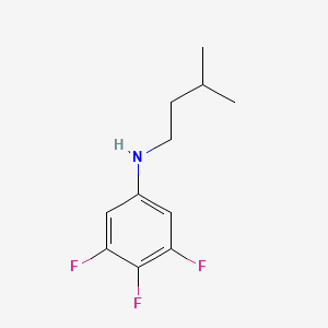 molecular formula C11H14F3N B15269984 3,4,5-trifluoro-N-(3-methylbutyl)aniline 