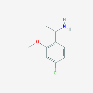 Benzenemethanamine, 4-chloro-2-methoxy-alpha-methyl-