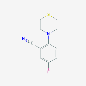 5-Fluoro-2-(thiomorpholin-4-yl)benzonitrile