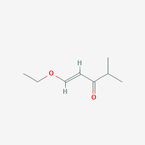 molecular formula C8H14O2 B15270044 1-Ethoxy-4-methylpent-1-EN-3-one 
