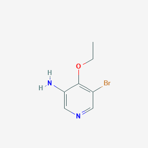 molecular formula C7H9BrN2O B15270072 5-Bromo-4-ethoxypyridin-3-amine 