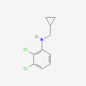 molecular formula C10H11Cl2N B15270095 2,3-dichloro-N-(cyclopropylmethyl)aniline 