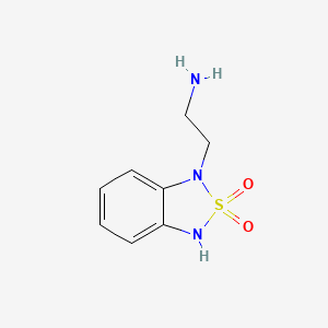 molecular formula C8H11N3O2S B15270102 1-(2-Aminoethyl)-1,3-dihydro-2,1,3-benzothiadiazole-2,2-dione 