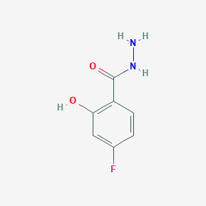 molecular formula C7H7FN2O2 B1527011 4-Fluoro-2-hydroxybenzohydrazide CAS No. 1056954-60-9