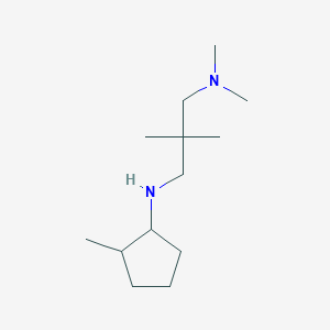 molecular formula C13H28N2 B15270121 {2,2-Dimethyl-3-[(2-methylcyclopentyl)amino]propyl}dimethylamine 