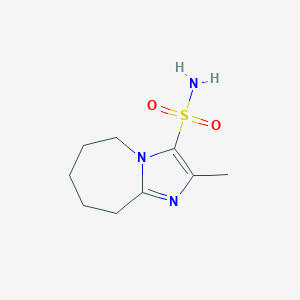 molecular formula C9H15N3O2S B15270132 2-Methyl-5H,6H,7H,8H,9H-imidazo[1,2-a]azepine-3-sulfonamide 