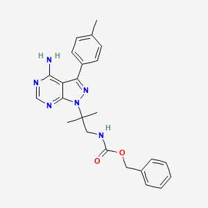 Benzyl (2-(4-amino-3-(p-tolyl)-1H-pyrazolo[3,4-d]pyrimidin-1-yl)-2-methylpropyl)carbamate