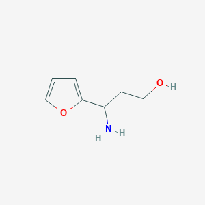 molecular formula C7H11NO2 B1527016 3-Amino-3-(furan-2-yl)propan-1-ol CAS No. 683220-42-0