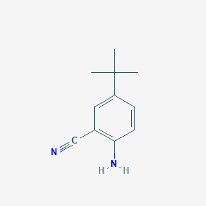 molecular formula C11H14N2 B1527017 2-Amino-5-tert-butylbenzonitrile CAS No. 874814-72-9
