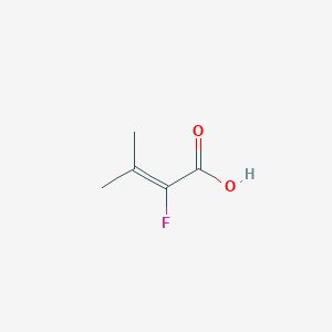 molecular formula C5H7FO2 B1527018 2-Fluoro-3-methylbut-2-enoic acid CAS No. 15051-86-2