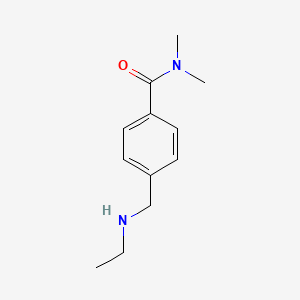 molecular formula C12H18N2O B15270201 4-[(Ethylamino)methyl]-N,N-dimethylbenzamide 